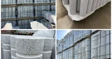 枣庄 芝麻白花岗岩挡车柱、隔离柱多少钱