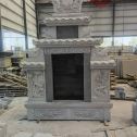 枣庄 芝麻灰高档墓碑、土墓，一套也支持定做