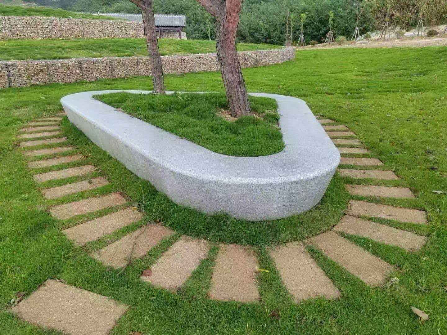 枣庄 芝麻白光面整石坐凳