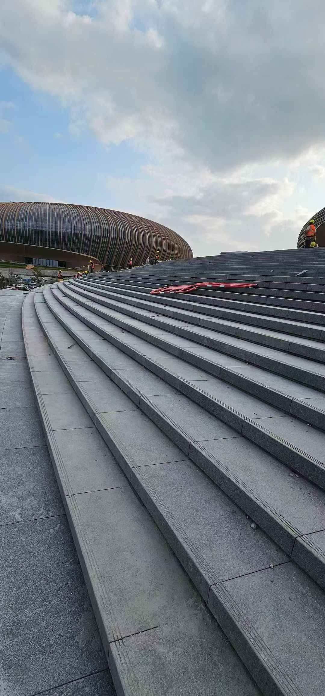 枣庄 弧形整石台阶铺装效果图