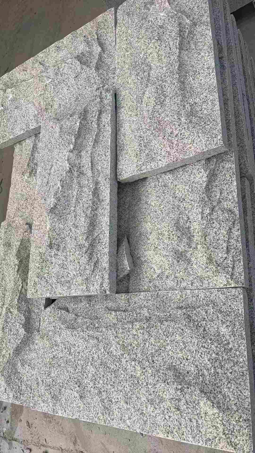 枣庄 芝麻白自然面花岗岩成品板